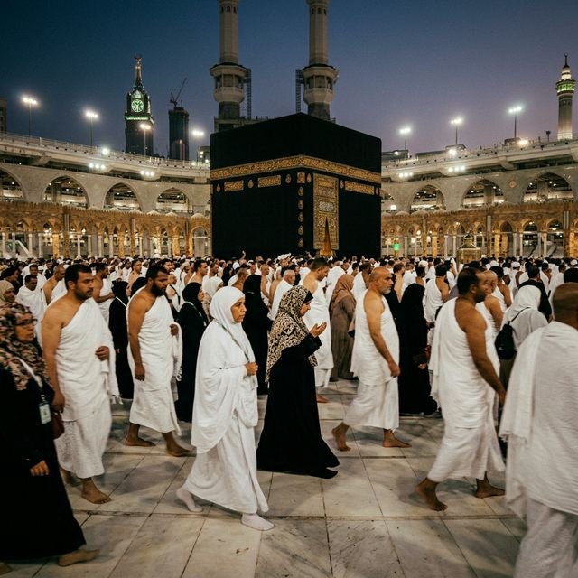 Jamaah Wagoya Travel di depan Kaabah